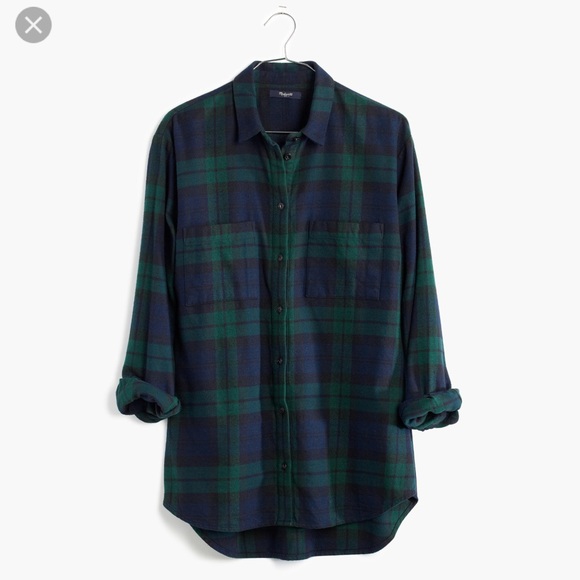 Madewell Tops - MOVING SALE Madewell • Oversized Boyfriend Flannel